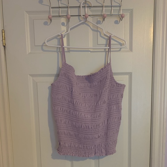 💙 3/30!Ruched Lavender Blouse - Picture 1 of 3